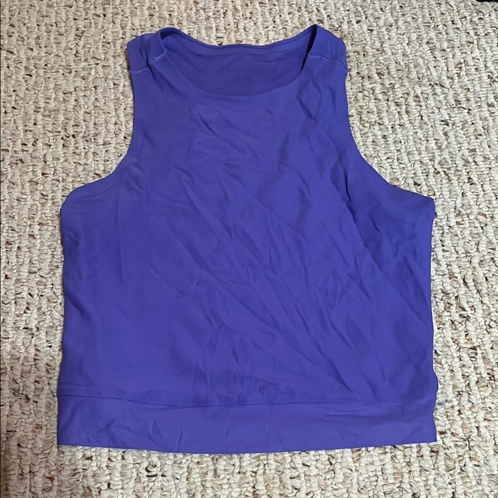 Lululemon Purple Fitted Crop Tank Top